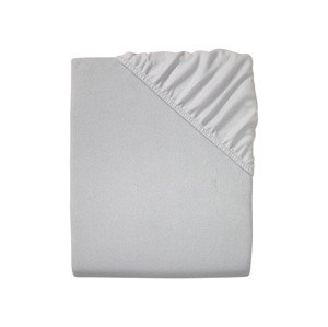 LIVARNO Home Soft Fleece Fitted Sheet 140-160x200 cm, Recycled Polyester, White